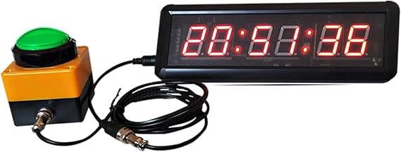 LED Interval Training Timer, 5-in-1 Countdown Clock with Stopwatch & Alarm, Game Challenge Timer for Speed Races & Workouts