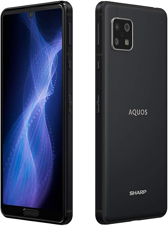 SHARP SIM-Free Smartphone AQUOS SENSE 5G, Black