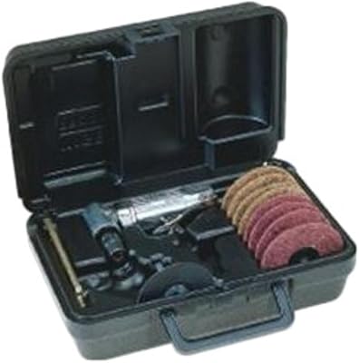 Ingersoll Rand 301B3MK Air Angle Die Grinder 3 Pad Kit, 21,000 RPM, 0.25 HP, 14 & 6mm Collets, Front Exhaust
