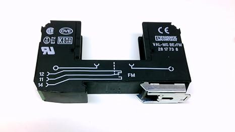 Phoenix Contact Val-ms Be/fm (2817738), 16 Mm Stripping Length, 28-16 Awg, 30 Vdc,40 To +80 Degree C, 50 Hz, 5-250 Vac, Din Rail Mount, M5 Thread, Screw Connection, Surge Protection Base Element, Ty
