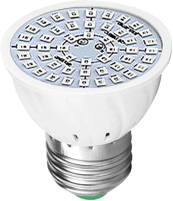 Spectrum Plant Light Grow Light Bulb LED 48-LED Indoor Plastic 220V Plant Growth Light E27, Plant Grow Light Bulb