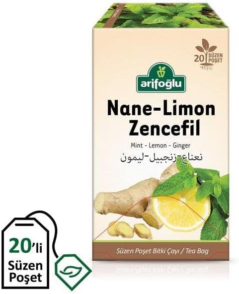 Arifoğlu Nane - Limon - Zencefil Süzen Poşet Çay 20li