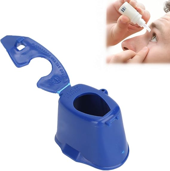 Eye Drop Applicator Portable Autodrop Eyedrop Guide Aids Bottle Holder Tool for Elderly, Children