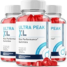 (3 Pack) Ultra Peak XL Performance Gummies for Men, UltraPeak Gummys Advanced Maximum Strength Formula, Natural Ingredients Premium Wellness for Overall Health, Support Energy Gummys Gomitas (180 ct)