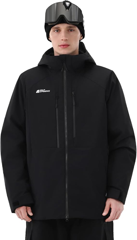 Mens Snowboard Jacket 3L Baggy Ski Coat with Hood