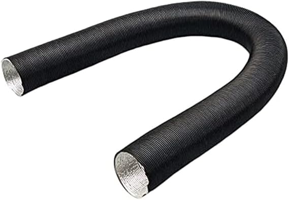 Air Intake Hose 60mm, Corrugated Heater Duct With Matching Insulating Aluminium Foil Tube 0.8/1/2/3m Hot Air Inlet Extension(80cm)