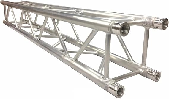 6.56 FT/2M Square Box Lighting Trussing Section 11.42" x 11.42" (290 mm x 290 mm) Square Truss Trussing Segment Includes 4 couplers Fits All Major Name Brands