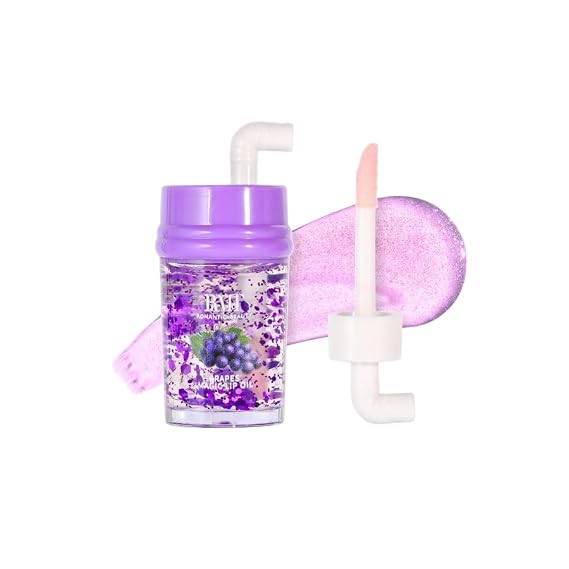 Sweet Fruit Magic Lip Oil by Romantic Beauty Changes colors based on your PH (Grape)