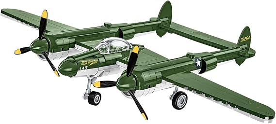 COBI Historical Collection WWII Lockheed P-38 Lightning Plane Building Set, 332 Pieces
