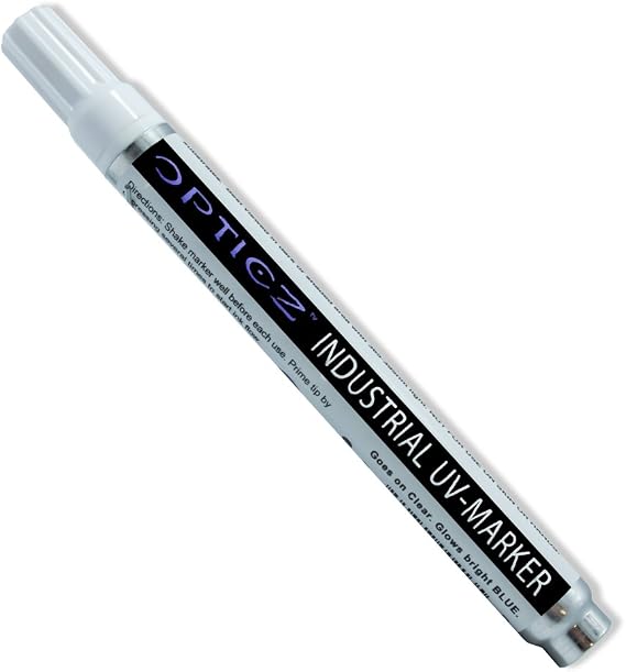 Opticz Blacklight Reactive Invisible Blue Ink Industrial UV Marker