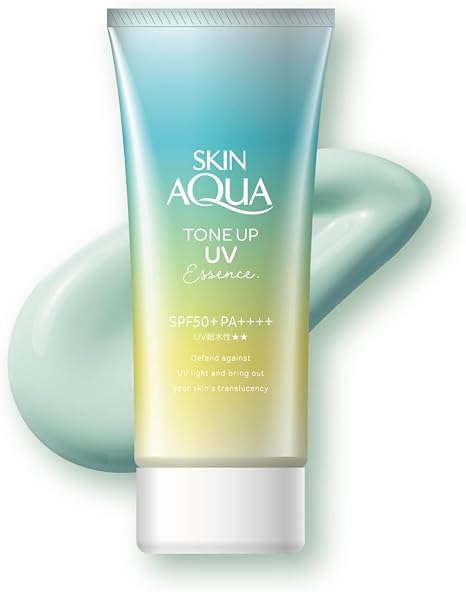 Skin Aqua rohto Sunscreen Tone Up UV Petrol 80g SPF50+/PA++++- Mint Green