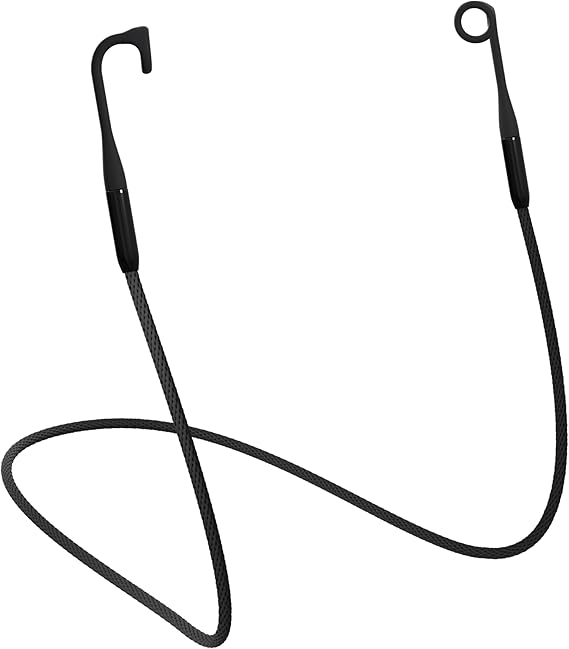 Loop Safety Connector - Genuine Connector Cord for Ear Plugs | Magnet-Resistant Safety Cord | Quiet/Engage/Experience - Worm Charcoal