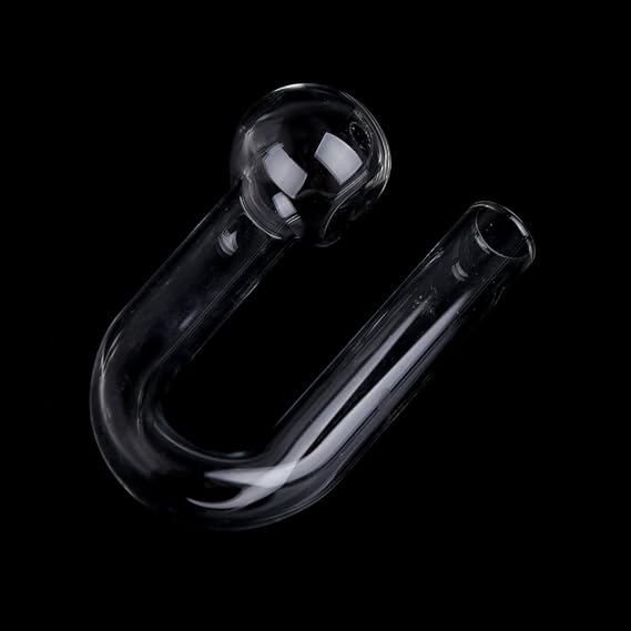 Glass Drop-Checker CO2 for Planted Aquariums Easy to Hang Use with Reagent Solution Compact Size, Transparent