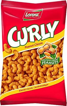 Lorenz Erdnuss Locken CURLY peanut curls 120g/4.32oz