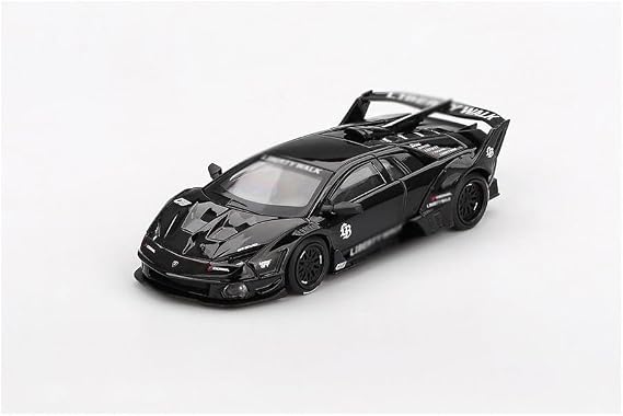 MINI GT Murcielago GT EVO LB - Silhouette Works Siyah Sınırlı Üretim 1/64 Diecast Model Araba