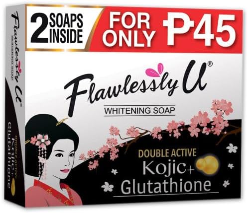 Double Active Kojic + Glutathione Soap, 65g x 2
