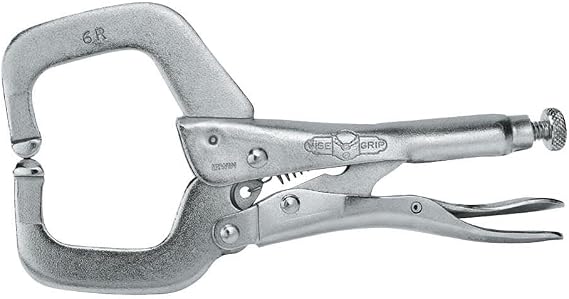 IRWIN Tools Vise-Grip 6-Inch Locking C-Clamp, Silver