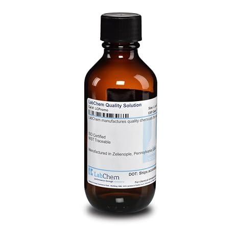 LabChem LC156601 Iodine Solution, 0.1N (0.1M), 500 mL Volume