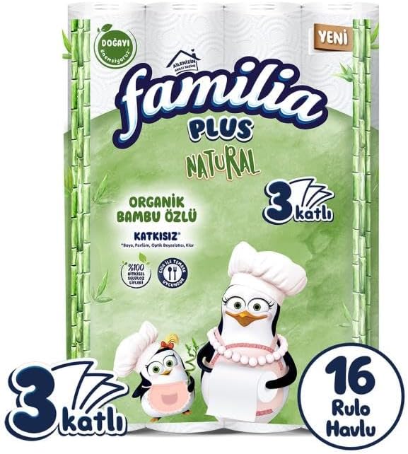 Familia Plus Natural 16'lı Kağıt Havlu
