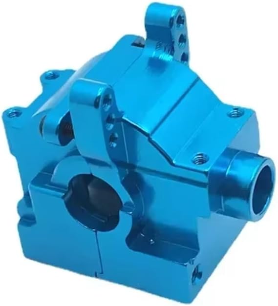 for JLB for Racing for Cheetah 4WD Trucks DIY Parts 1:10 Metal RC Model Gear Case Shell Cover Parts Accessories Upgrade Replacement RC Car DIY Parts(Blue)