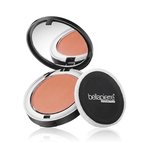 bellapierre Compact Mineral Blush | Warm Dewy Glow | Non-Toxic and Paraben Free | Suitable for All Skin Types | Compact Case - 0.35-Ounce Autumn Glow