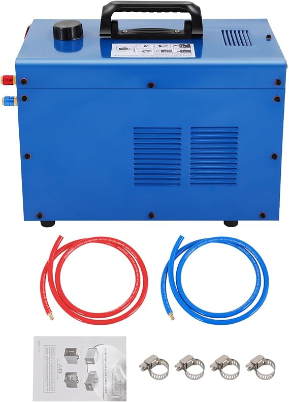 PSUFURV 8L Water Chiller, Hyper Chiller Water Cooling Systems Waters Circulation System Wind Tunnel Style Heat Dissipation Cold Plunge Chillers for Co2 Welding Machine Resistance Welding Machine