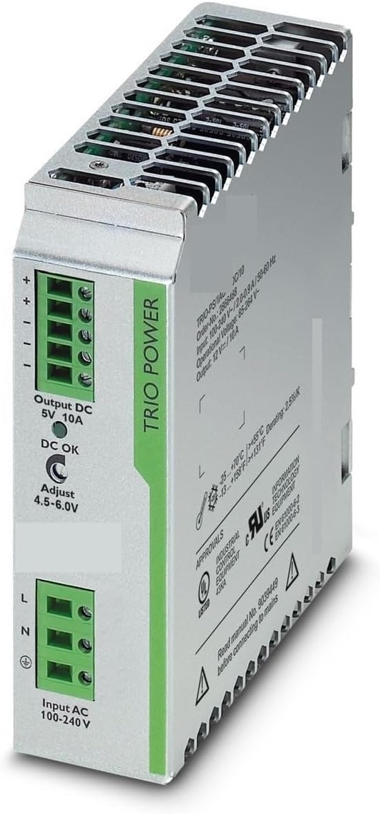 Switching Power Supply, Power Supply TRIO-PS/1AC/12DC/10 2866488 for Industrial Automation, Energy Management etc