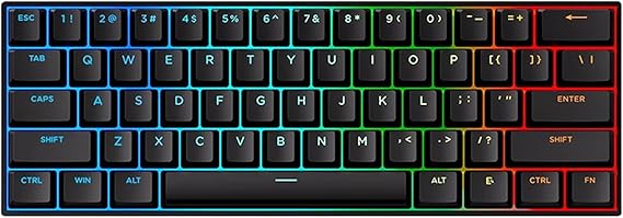 MCHOSE ACE 60 PRO Wired Gaming Keyboard with Magnetic Switch, Rapid Trigger | Adjustable Actuation, 8000 Hz Polling Rate, Hall Effect Technology, 60% Compact Layout, RGB Backlit, Hot-Swap Key Switches