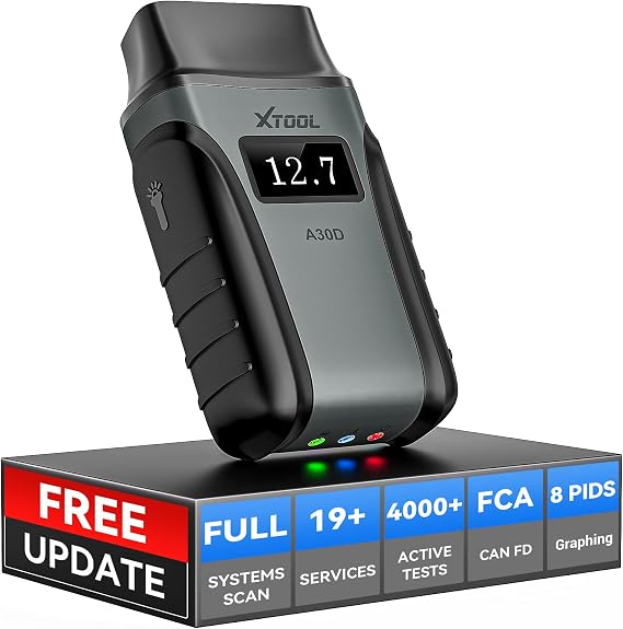 XTOOL A30D Bidirectional OBD2 Scanner Diagnostic Tool All System & 19 Reset