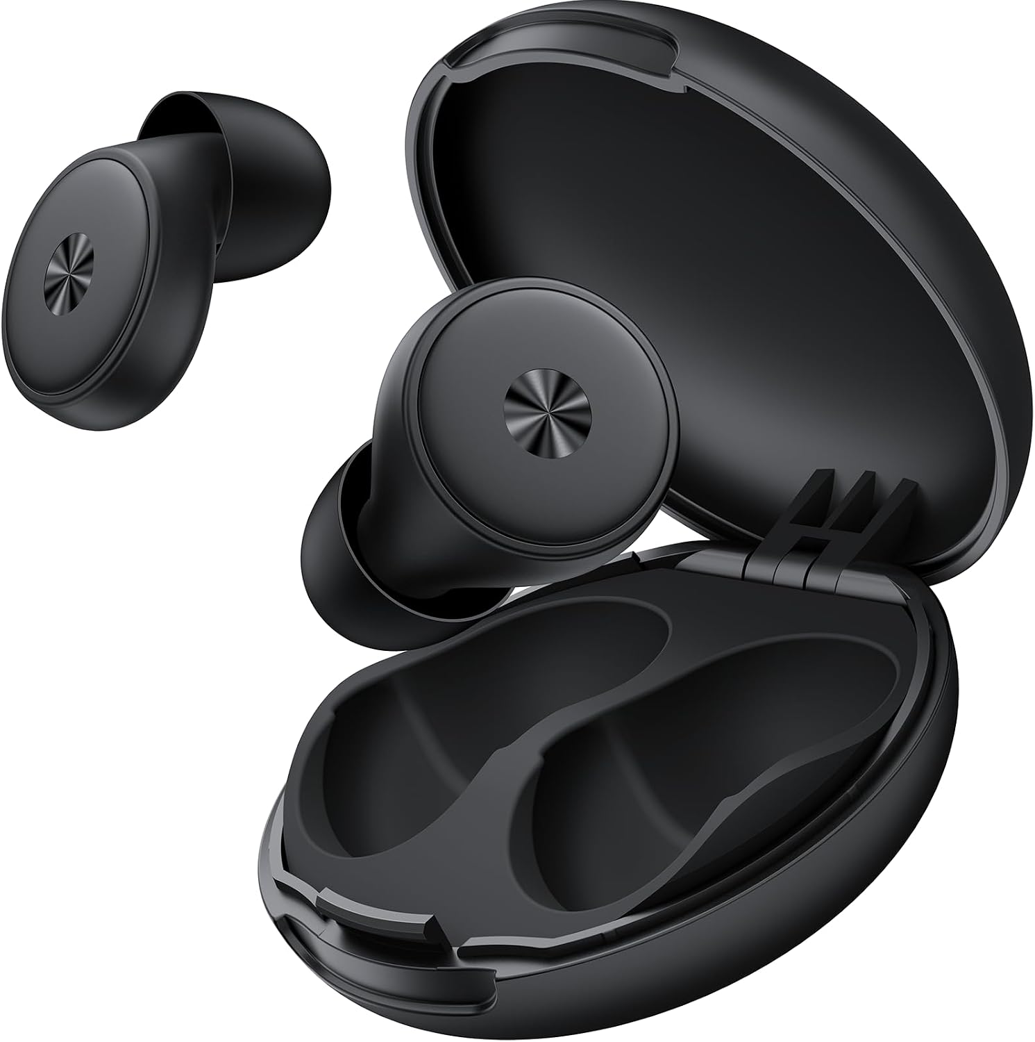 45dB Ear Plugs for Sleeping 0.1oz Ultra-Comfy Noise Cancelling Ear Plugs for Concerts, Deep Focus, Travel, Noise Reduction Ear Plug with 8 Ear Tips Reusable Earplugs with Carry Case Graphite