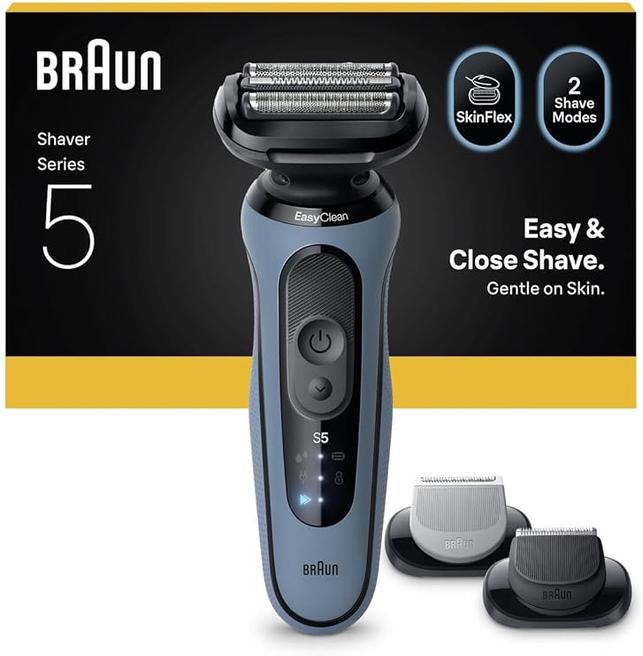 Braun Series 5 Electric Shaver, Wet and Dry, Precision Trimmer, Body, 52-A1650S