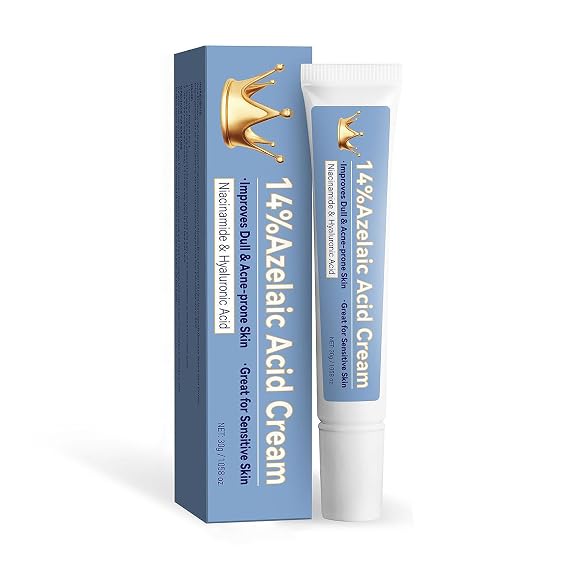 14% Azelaic Acid Acne Cream for Face,14% Azelaic Acid With Hyaluronic Acids for Face Redness Smooth, Anti Acne Breakouts Azelaic Acid Serum Balance Excess Oil & Soothing No Irritation