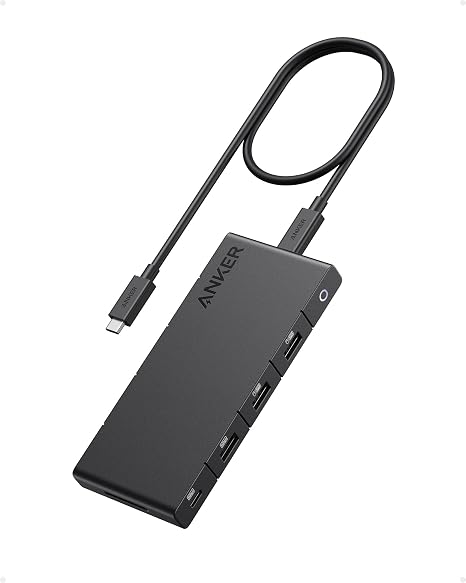 Anker USB-C Hub, 10-in-1 USB Hub, Dual Display with Dual 4K HDMI Ports | 85W Max PD, 3 USB-A and 1 USB-C Data Ports (5 Gbps Max), 1 Gbps Ethernet Port, SD Card Reader, for Dell, ThinkPad and More