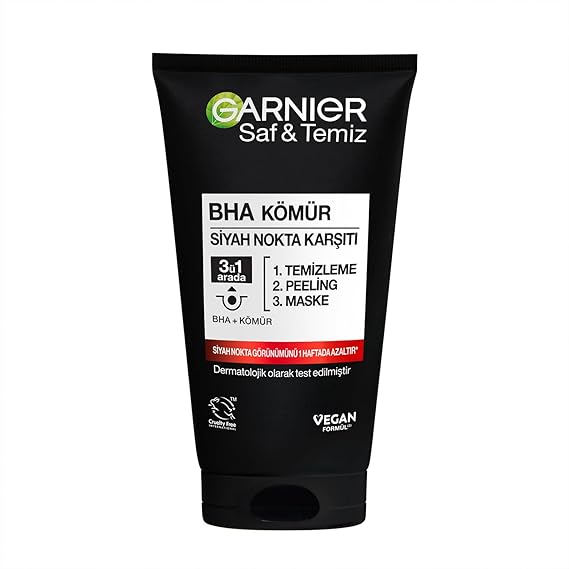 Garnier Skin Naturals Pure & Clean Blackhead Anti Coal 3 in 1 (1 x 150 ml)