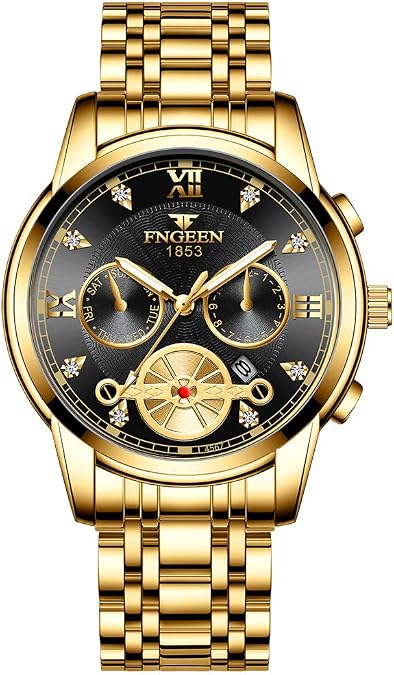 Luxury Man Wristwatch Waterproof Luminous Chronograph Watch for Men Stainless Steel Men's Quartz Watches