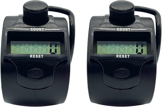 Tally Counter Digital LCD Electronic Handheld 5-Digit Number Count Clicker