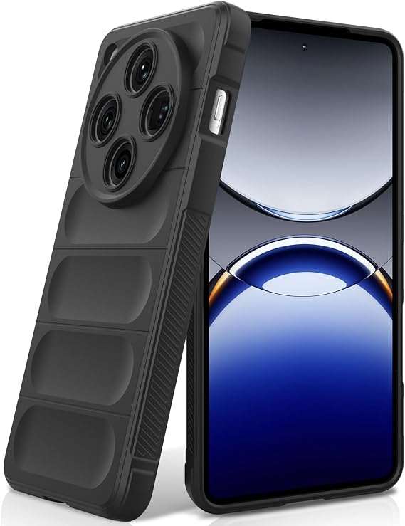 Silicone Case for Oppo Find X8 Pro, Black