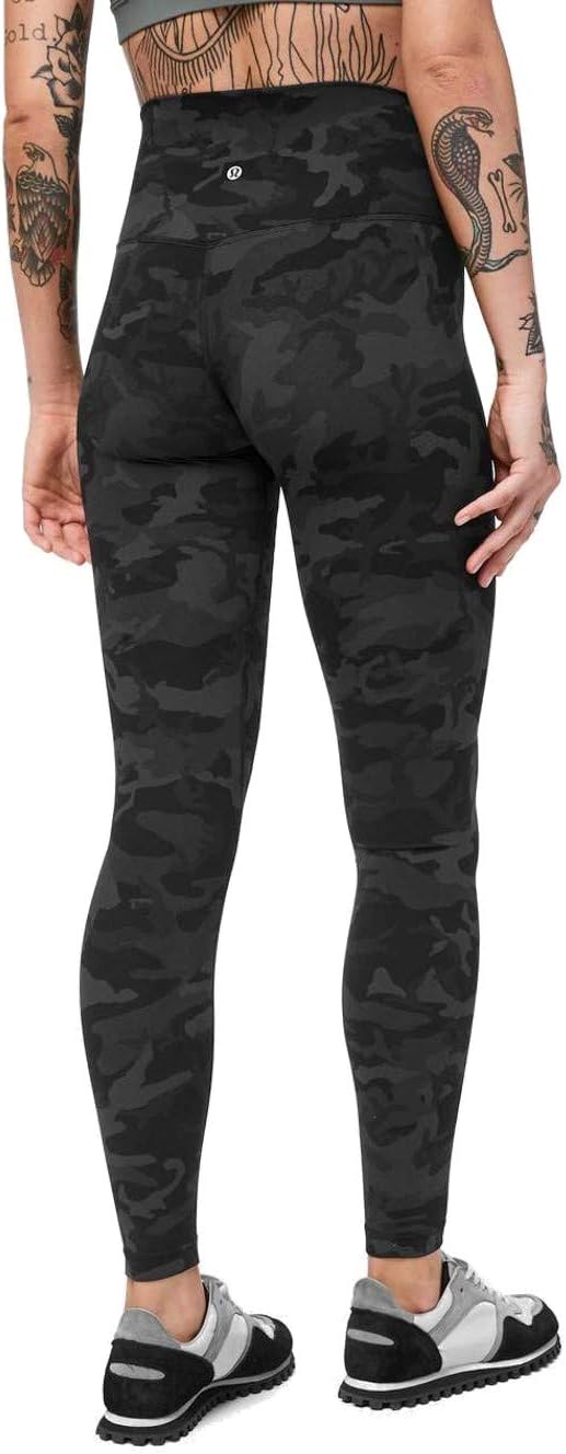 Lululemon Align Full Length Yoga Pants - High-Waisted Design, 28 Inch Inseam Incognito Camo Multi Grey