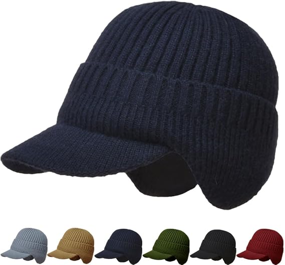 Cozyhead Beanie, Cozy Head Beanie with Brim Men Women, Cozy Head Beanie, Hats Winter Outdoor Riding