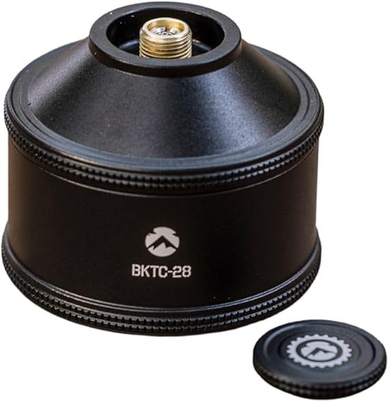 CAMPINGMOON Empty Refillable Canister for Backpacking Camping EN417 Lindal Valve Black 35g BKTC-28