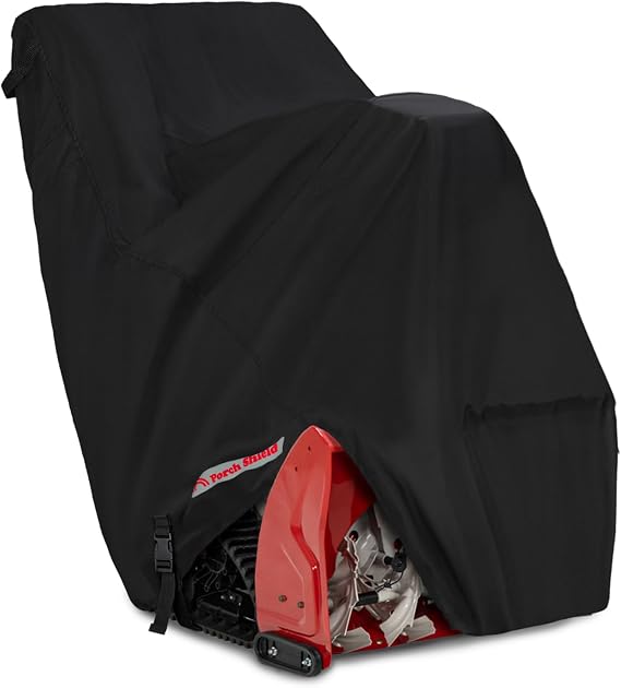 Porch Shield Snow Blower Cover, 50" L x 30" W x 43" H, Black