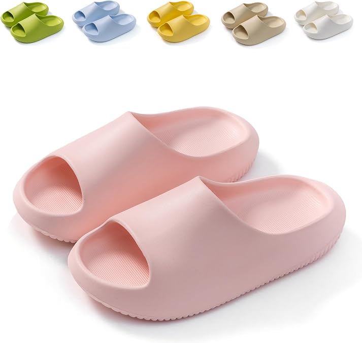 Kids Cloud Sliders Boys Girls Slippers Sandals Comfort Lightweight Slippers Non Slip EVA Shower Beach Pool Sliders