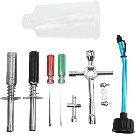 Glow Plug Starter Igniter Kit for 1/10 1/8 RC Fuel Trucks, Wireless Glow Plug Igniter with Aluminum Alloy Oiler and Cross Sleeve Screwdrivers, Includes 2 Glow Plugs and