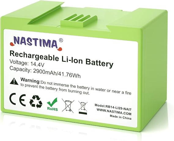 NASTIMA 14.4V 2900mAh i3 i4 i7 Battery Replacement for ABL-D1, Compatible with iRobot Roomba i&e Series i7 i7+ j7 j7+ i3 i3+ i4 i4+ e5 e6