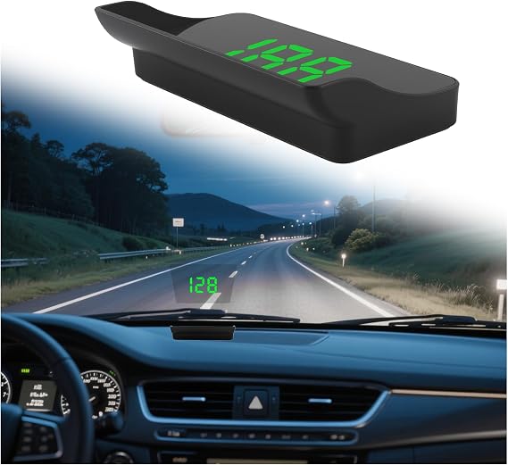 2026 New Heads up Display for Cars,Day & Night Readable Digital Speedometer for Car,Universal Plug & Play Hud Display Car Windshield for Safer Driving in Sedan SUV Truck