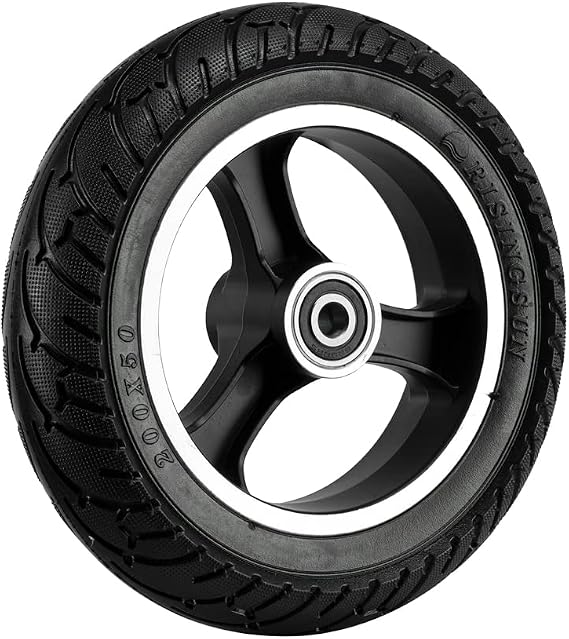 JOYOR 200x50 Front Solid Wheel for Electric Scooter, 8x2 Solid Tire Proof Puncture Proof Tubeless Tyre Parts for JOYOR F1/F3/F5/F7/F8/LR8