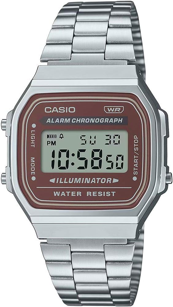 Casio A168WA-5AYDF Kol Saati, Retro, Digital, Gri, Unisex