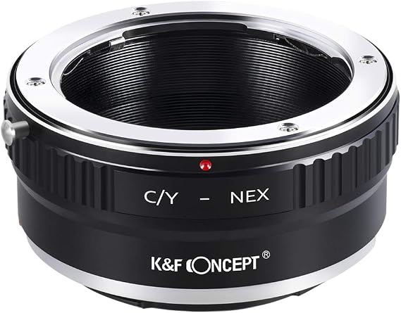 K&F Concept Lens Mount Adapter, Contax/Yashica (C/Y) Lens to Sony Alpha NEX E-Mount Camera