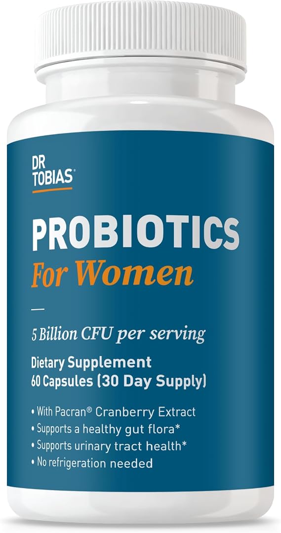 Dr. Tobias Probiotics for Women 5 Billion CFU 60 Capsules | Women Probiotic