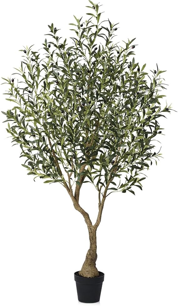 Verinatural Artificial Olive Tree 180cm Indoor Decor - Tall Faux Plant UV Resistant & Adjustable Branches - Large Fake Plant for Living Room Home Office Floor Indoors Outdoors